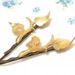 Leaf Branch Bobby Pin Set - Woodland Collection -..