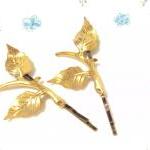 Leaf Branch Bobby Pin Set - Woodland Collection -..